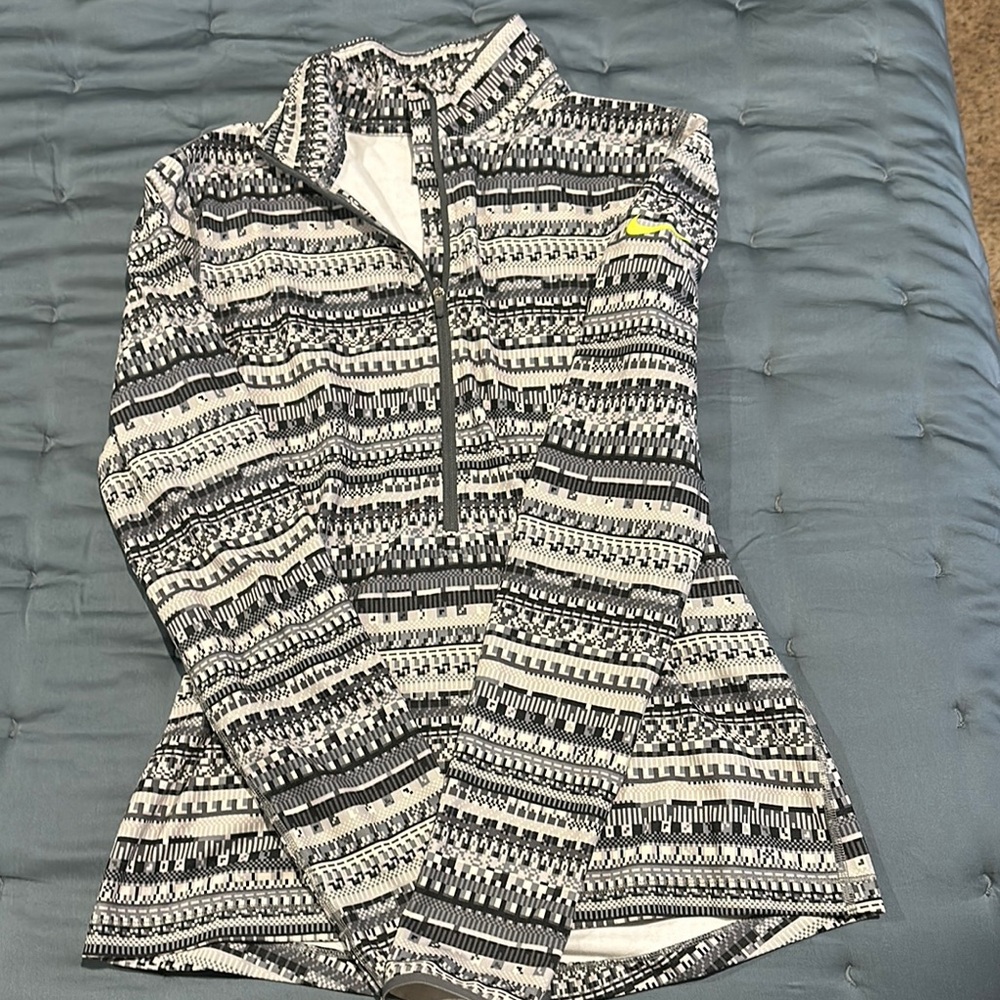 Nike Women's Sweater - Black, Gray, White, Yellow - Picture 2 of 5